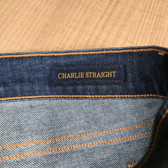 Lucky Brand Jeans Women Size 0 Blue Denim Charlie Straight Ankle Casual Classic - Picture 4 of 13